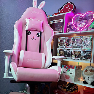  E-WIN Champion Series Pink Bunny Chair